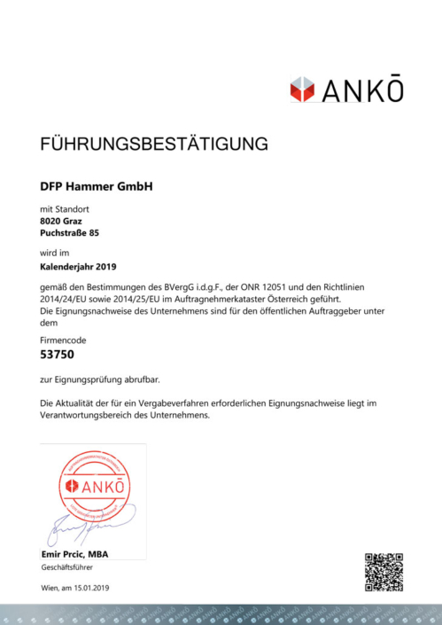 ANKÖ Führungsbestätigung 2019